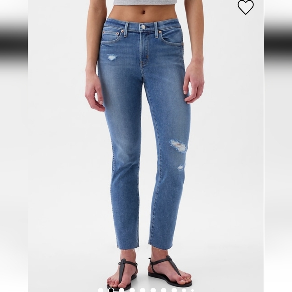 GAP Women's Slim Fit Jeans Medium Indigo NWT Size 25 (Fits Like 24)